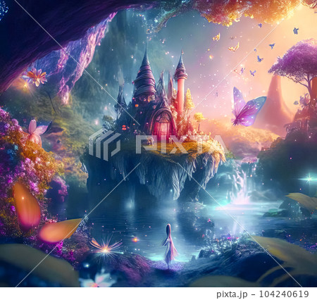 Magical country where fabulous fairies live Magical country where fabulous fairies live 104240619