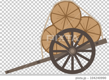 A large eight car loaded with rice bran 104240990