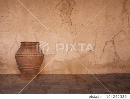 Al seef-old historical district with traditional Arabic architecture. 104242326