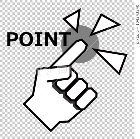 Illustration explaining important points that need to be checked by pointing Illustration explaining important points that need to be checked by pointing 104243240