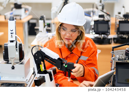 Engineer technician working and operating in training program 104243458