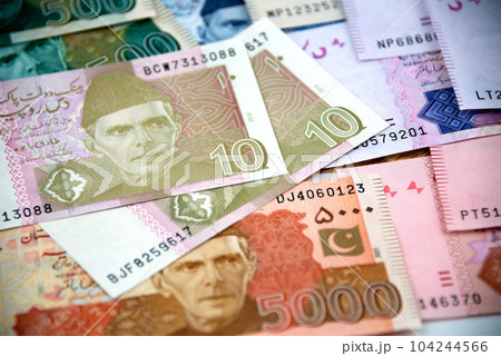 Currency notes in Pakistani Rupees 104244566