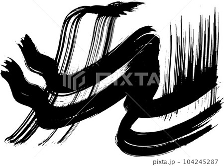 Mess Grunge Dry Brush Pattern 104245287
