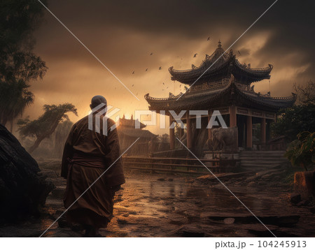 shaolin asian monk buddhist. shaolin asian monk buddhist. 104245913