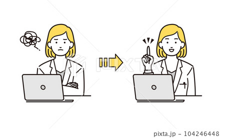 パソコンを使う パソコンを使う 104246448