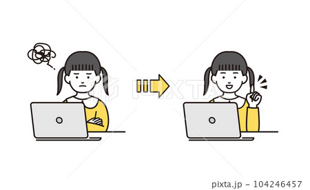 パソコンを使う パソコンを使う 104246457