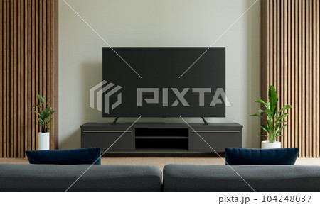 Smart tv in living room 104248037