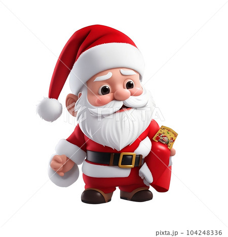 Santa Claus in red costume for Christmas holiday. 104248336