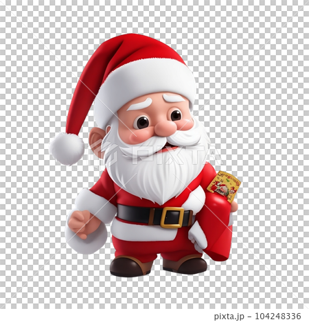 Santa Claus in red costume for Christmas holiday. 104248336