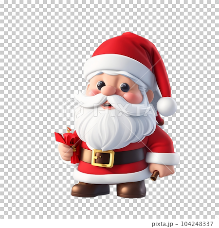 Santa Claus in red costume for Christmas holiday. 104248337