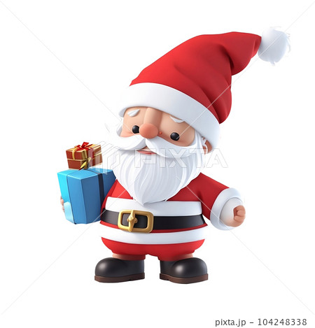 Santa Claus in red costume for Christmas holiday. 104248338