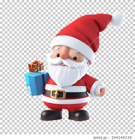 Santa Claus in red costume for Christmas holiday. 104248338