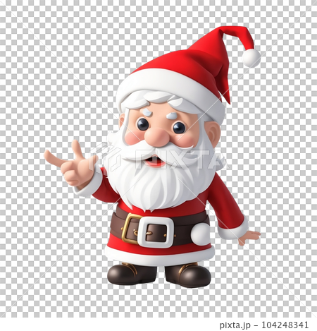 Santa Claus in red costume for Christmas holiday. 104248341