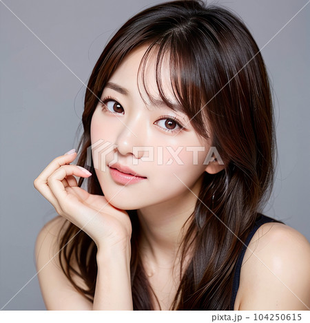 AI生成画像【人物】ロングヘアの女性 104250615