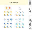 weater_simpleflat_icon 天気のシンプルフラット_アイコン　 104252100