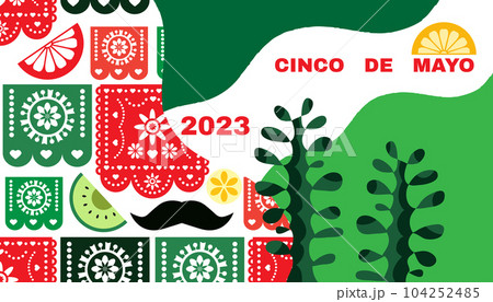 Happy Cinco de mayo template poster Happy Cinco de mayo template poster 104252485
