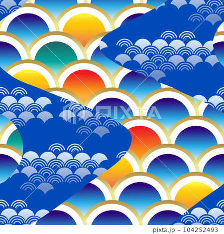 Japanese wave pattern 59 104252493