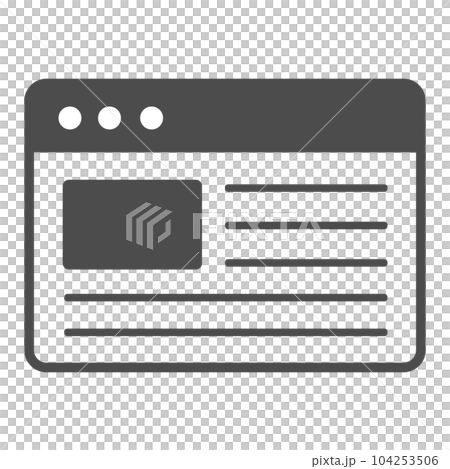 Simple line drawing vector icon illustration for homepage 104253506