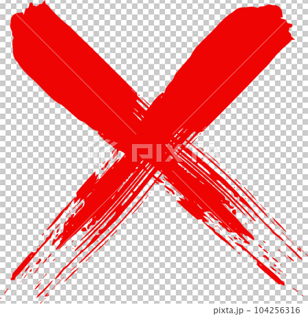 Powerful red brush x Powerful red brush x 104256316