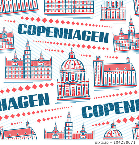 Vector Copenhagen Seamless Pattern 104258671