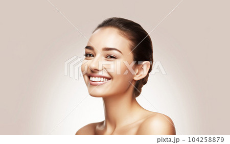 美しい素肌の女性モデル　AI生成画像 104258879