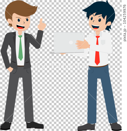 Salary Man 01 are Presenting to the Friendly Boss 104259976