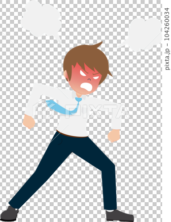 Salary Man Business Isolated Person People Cartoon Character Flat illustration Png #106 104260034
