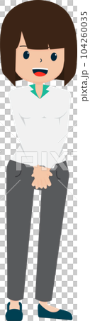 Salary Man Business Isolated Person People Cartoon Character Flat illustration Png #107 104260035