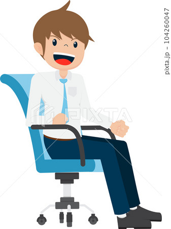 Salary Man Business Isolated Person People Cartoon Character Flat illustration Png #114 104260047