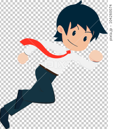 Salary Man Business Isolated Person People Cartoon Character Flat illustration Png #13 104260074
