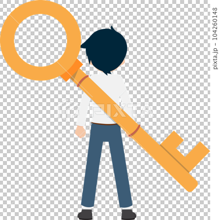 Salary Man Business Isolated Person People Cartoon Character Flat illustration Png #165 104260148