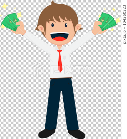 Salary Man Business Isolated Person People Cartoon Character Flat illustration Png #208 Salary Man Business Isolated Person People Cartoon Character Flat illustration Png #208 104260223
