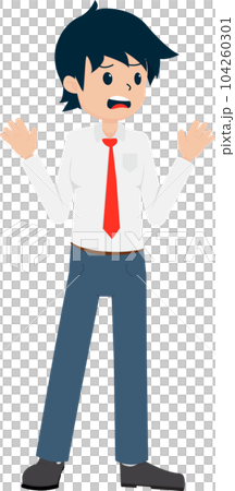 Salary Man Business Isolated Person People Cartoon Character Flat illustration Png #63 104260301
