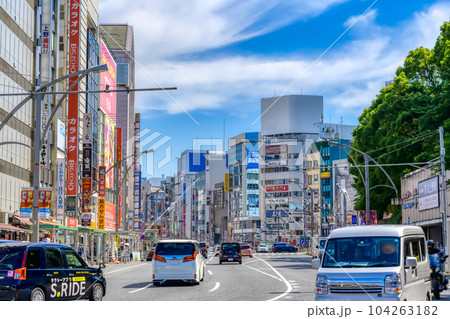 東京上野の都市風景 中央通り 上野駅 東京上野の都市風景 中央通り 上野駅 104263182