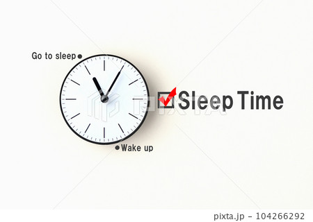 睡眠・睡眠時間イメージ 104266292