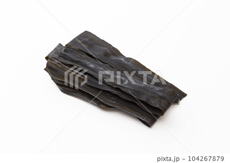 乾燥昆布 白バック 乾燥昆布 白バック 104267879