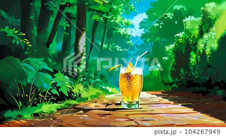 散歩　休憩の一杯 104267949