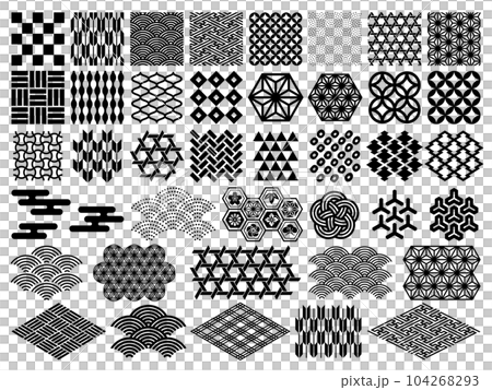 日式花紋裝飾套裝 104268293