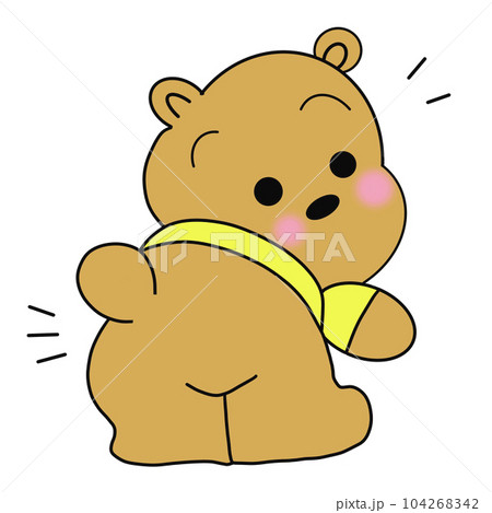 illustration lovely bear, hand drawing, element, animal, minimal, illustration lovely bear, hand drawing, element, animal, minimal, 104268342