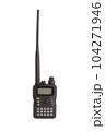 walkie talkie, isolate on white, radio transmitter manual, black, new, portable, professional adult 104271946