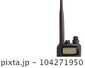 walkie talkie, isolate on white, radio transmitter manual, black, new, portable, professional adult 104271950