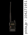 walkie talkie, isolate on black, radio transmitter manual, black, new, portable, professional adult 104271951