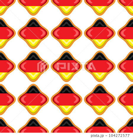 Pattern cookie with flag country Germany in tasty biscuit 104272577