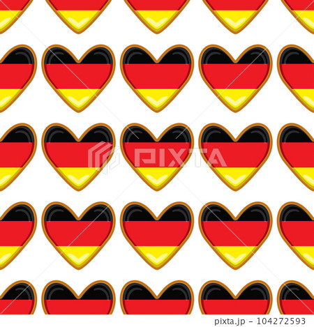 Pattern cookie with flag country Germany in tasty biscuit Pattern cookie with flag country Germany in tasty biscuit 104272593