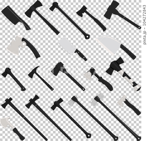 big kit steel axes with wooden handle 104272843