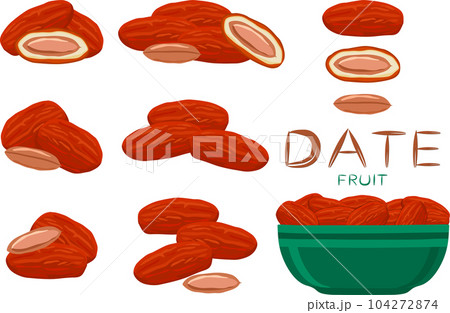 Sweet juicy tasty natural eco product date fruit Sweet juicy tasty natural eco product date fruit 104272874