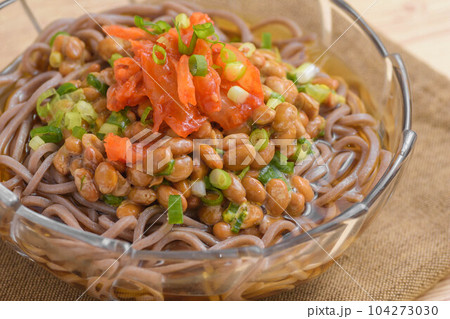 納豆キムチ冷し蕎麦 納豆キムチ冷し蕎麦 104273030