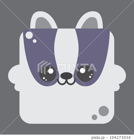 simple raccoon face cartoon