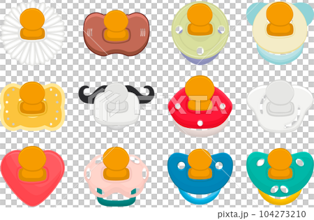 big set baby pacifiers, dummy with rubber nipple big set baby pacifiers, dummy with rubber nipple 104273210