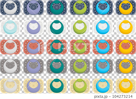 big set baby pacifiers, dummy with rubber nipple big set baby pacifiers, dummy with rubber nipple 104273214